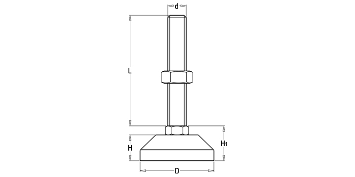 碳鋼固定調節(jié)支撐腳