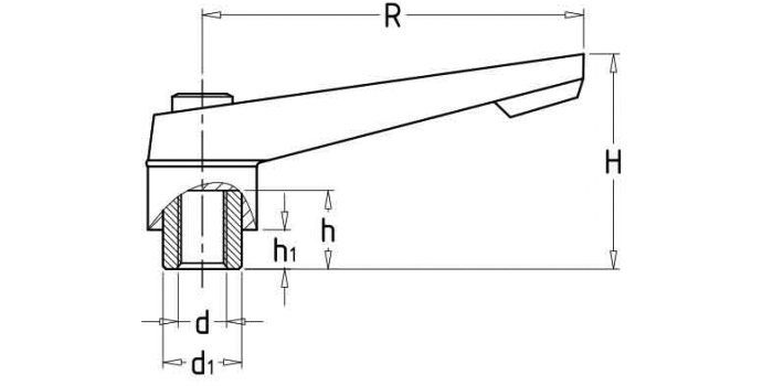 可調(diào)位緊定手柄